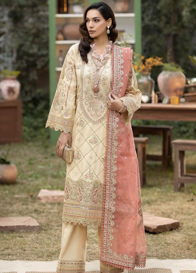 Cotton Net Chikankari